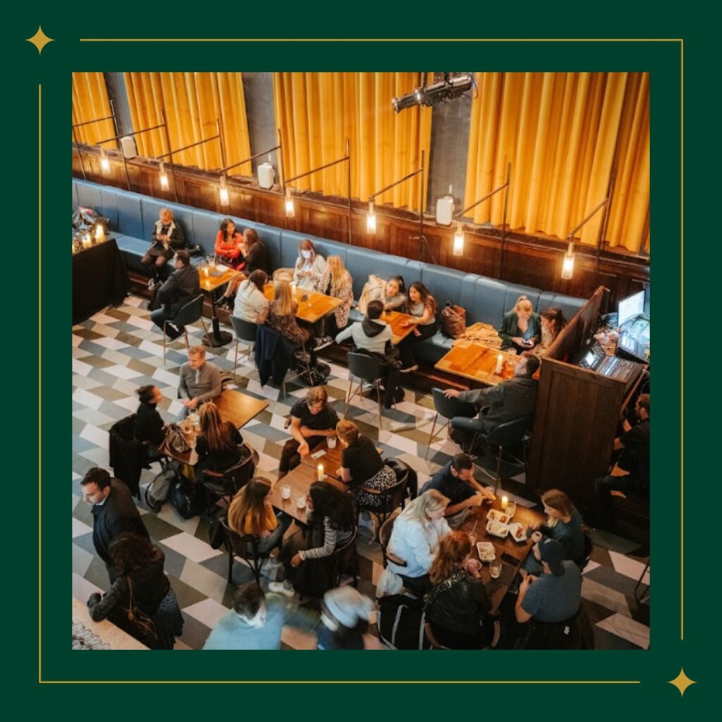 Amazing Grace London highlighted among the best restaurants in London, showcasing vibrant dining experiences.