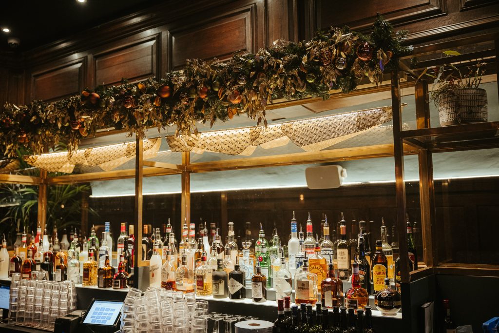 A vibrant bar at Amazing Grace London