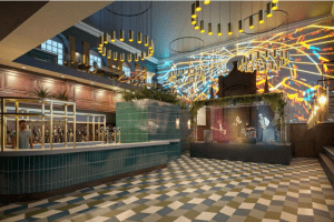 Interior view of Amazing Grace London, a vibrant bar and live music venue 